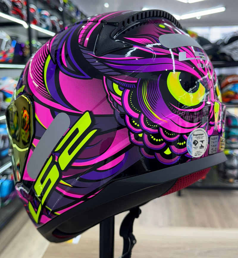 Capacete LS2 FF353 Rapid Athena Pulple