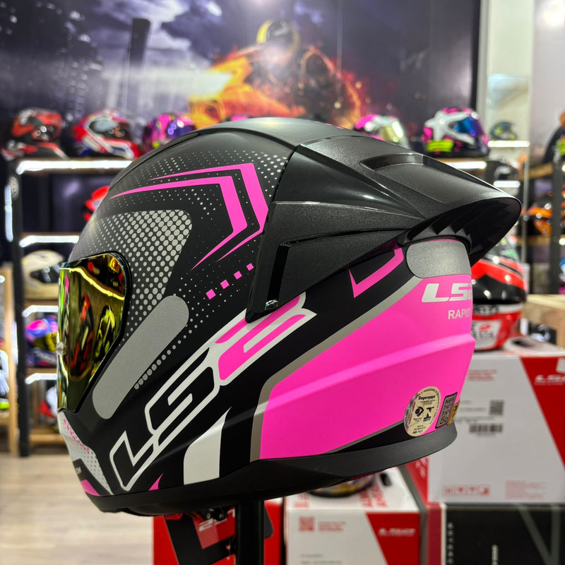 Capacete LS2 FF353 Doom Matte Pink