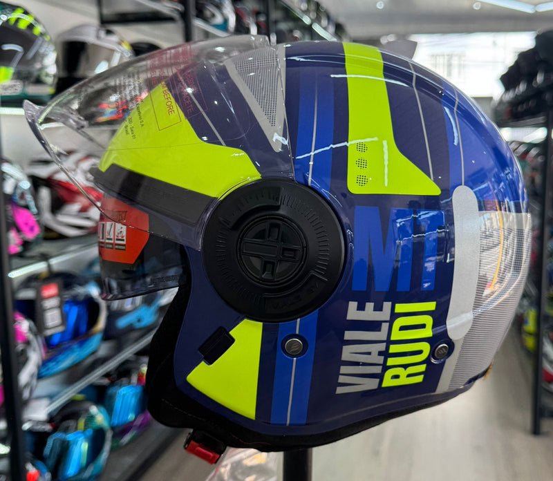 Capacete MT Viale SV Rudi D3 Brilho Fluor