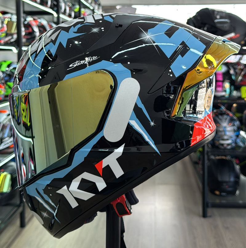 Capacete KYT TT COURSE Masia Winter Test Gloss. Aerofólio+Viseira.