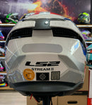 Capacete LS2 STREAM ll FF808 VINTAGE WHT/BLU/RED