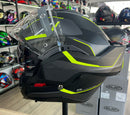 Capacete HJC I100 180 LORIX CINZ PRET VERD