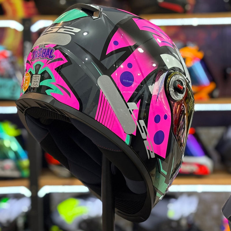 Capacete LS2 FF358 TRIBAL ROSA