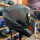 Capacete ASX DRAKEN COUGAR FOSCO CINZA PRETO VERM