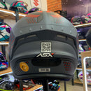 Capacete ASX DRAKEN COUGAR FOSCO CINZA PRETO VERM