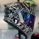 CAPACETE KYT TT COURSE ESPARGARO WINTER TESTE 2020 BRILHO