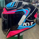 CAPACETE KYT TT COURSE OVERTCH BLACK PINK