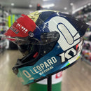 Capacete KYT R2R Max Foggia Mugello com óculos interno