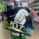 Capacete KYT R2R Max Foggia Mugello com óculos interno