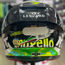 Capacete KYT R2R Max Foggia Mugello com óculos interno
