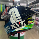 Capacete KYT R2R Max Foggia Mugello com óculos interno