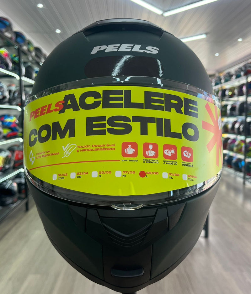 Capacete Escamoteável Peels Verde Militar