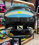 CAPACETE ASX DRAKEN PILOT BRILHO PRETO AZUL E AMARELO