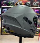 CAPACETE ASX DRAKEN SOLID FOSCO CINZA