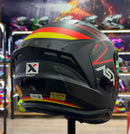 CAPACETE ASX DRAKEN PILOT FOSCO PRETO VERM. E AMARELO