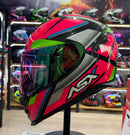 Capacete ASX EAGLE EXPLORER PRETO ROSA PRATA