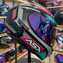 CAPACETE DRAKEN SPIRIT BRILHO PRETO TIFFANY PRATA