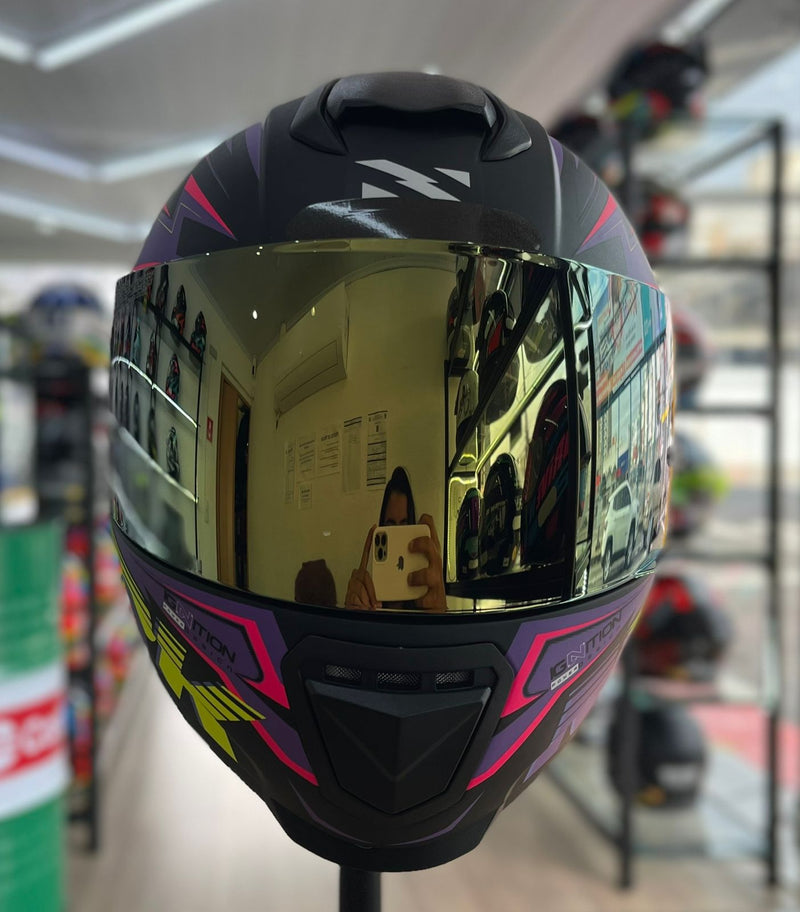 Capacete Norisk RAZOR GHOST MATTE BLACK PURPLE