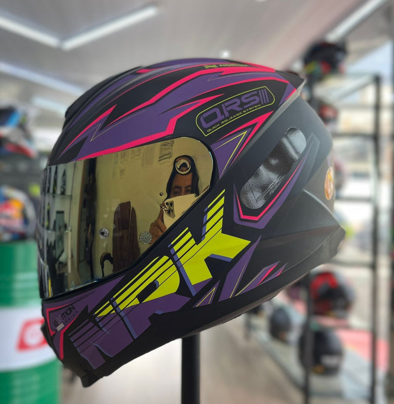 Capacete Norisk RAZOR GHOST MATTE BLACK PURPLE