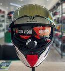 Capacete MT Thunder 4 Mix C4, com óculos interno