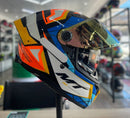 Capacete MT Thunder 4 Pental A5, com óculos interno
