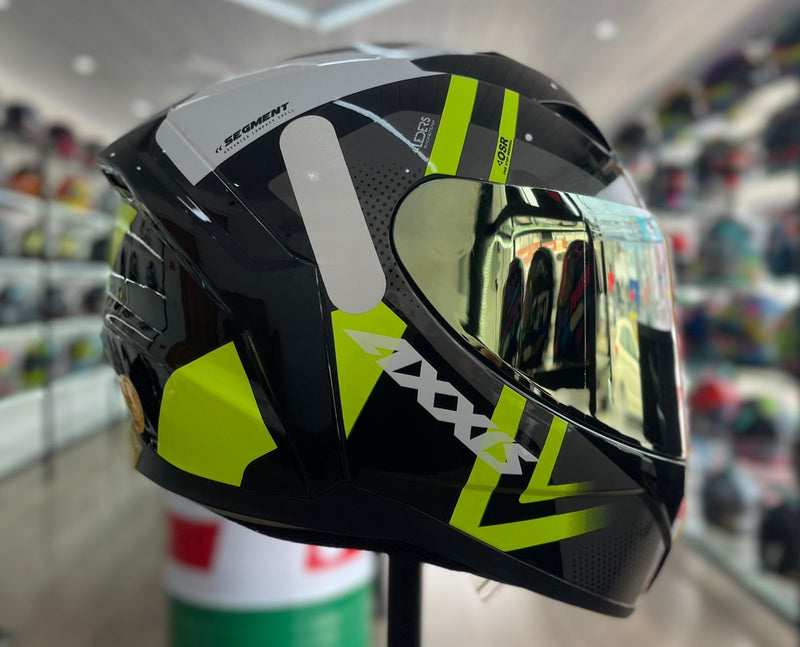 Capacete AXXIS SEGMENT LEDERS C13 FLUOR YELLOW