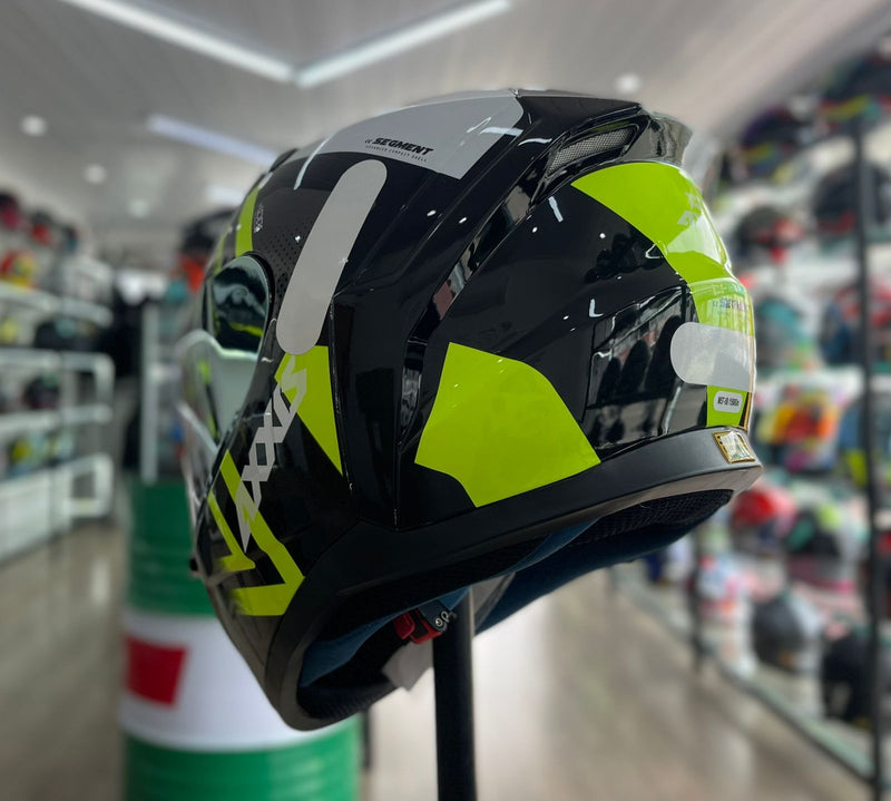 Capacete AXXIS SEGMENT LEDERS C13 FLUOR YELLOW