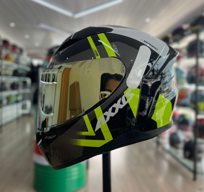 Capacete AXXIS SEGMENT LEDERS C13 FLUOR YELLOW