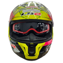 Capacete LS2 STREAM II FF808 TIGER ALDEGUER HV YLW/PINK