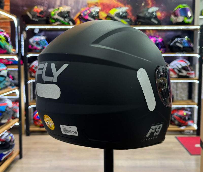 Capacete FLY F-9 Classic Preto Fosco