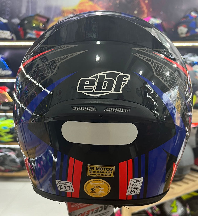 Capacete EBF Spark Flash Azul