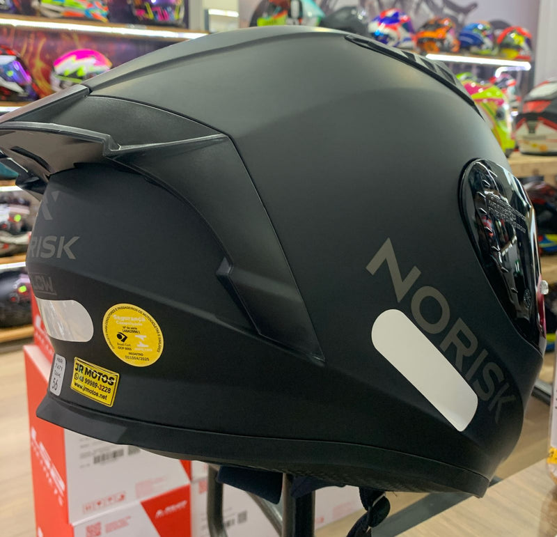 CAPACETE NORISK FLOW MONOCOLOR MATTE BLACK
