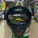 Capacete ASX CITY SV DIAGON PRETO PRATA FOSCO
