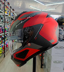 Capacete HJC C10 Tins - Vermelho/Cinza/Preto