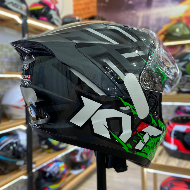 Capacete KYT STRIKER  2V FLAMING ANTH GREEN
