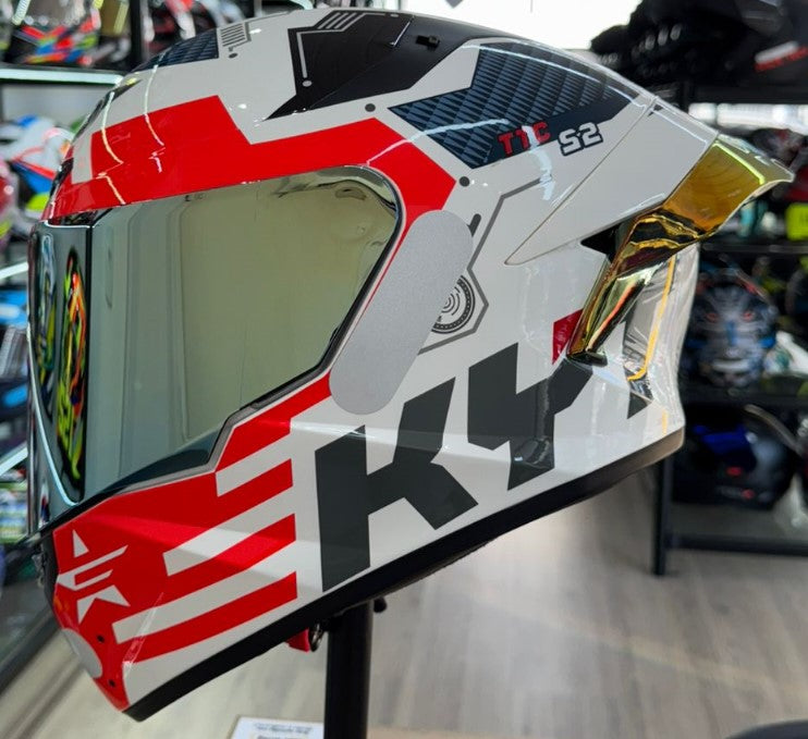 Capacete KYT TT COURSE FUSELAGE RED