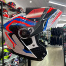 Capacete Texx KRATOS NOMDE BRANCO, AZUL E VERM