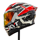 Capacete KYT TT COURSE VINALES BALANCE RED/GUNMETAL