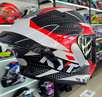 CAPACETE KYT TT COURSE GEAR RED BLACK