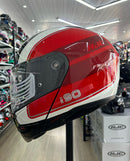 CAPACETE HJC I90 WASCO VERMELHO PRETO E BRANCO