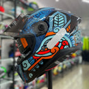 Capacete Axxis Panther Sv Punch C7 Blue Gloss