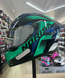 CAPACETE NORISK FLOW PULSE GREEN BLUE