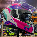 Capacete Race Tech  VOLT TRACK WHITE PINK