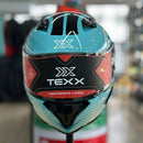 Capacete TEXX HUNTER DRACO PRETO AZUL TIFFANY