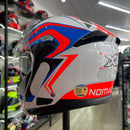 Capacete Texx KRATOS NOMDE BRANCO, AZUL E VERM