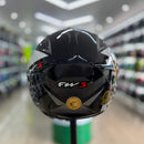 Capacete FW3 X OPEN STAR GRAFITE COM PRATA