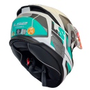 CAPACETE LS2 FF808 STREAM II ROAD MATTE CYAN  LIGHT GREY