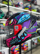 CAPACETE LS2 VIGO, FF810  DRILLOX, ROXO FOSCO