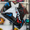 Capacete FW3 GTX STAR  Vermelho e Azul