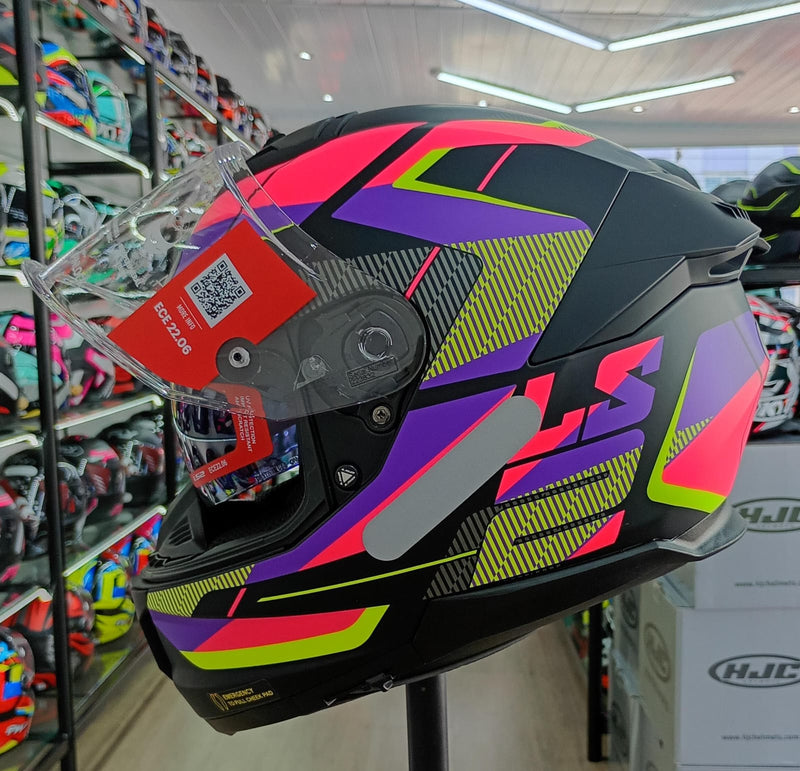 Capacete LS2 STREAM 2 FF808 ROAD PINK BLACK